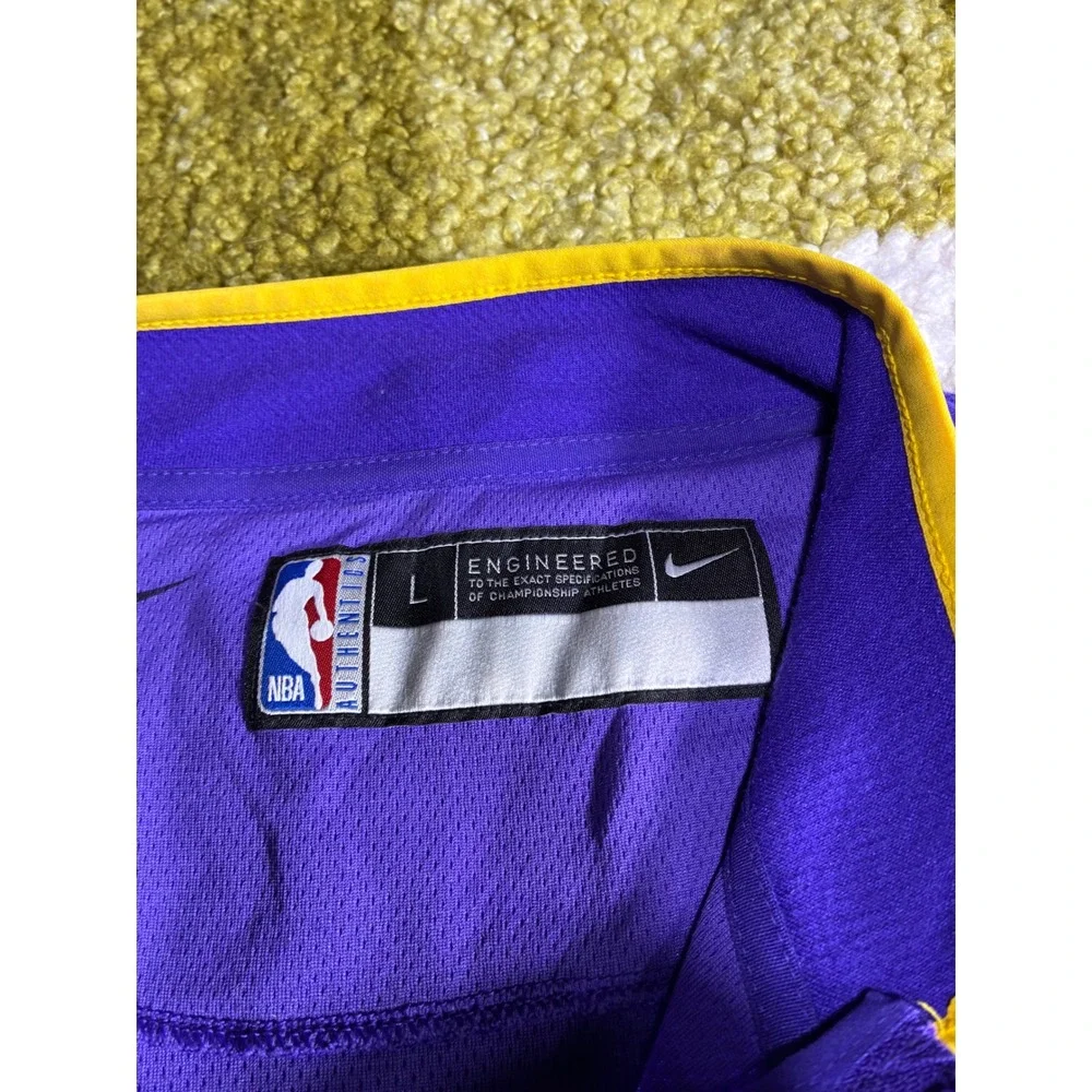Nike NBA Los Angeles Lakers Purple Quarter Zip‎ Pullover Dri-FIT Mens Large